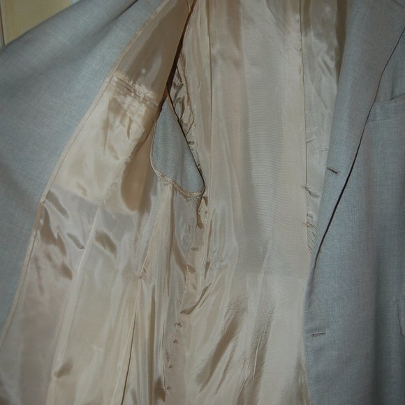 Vincent Nicolosi Handmade Fine Linen Blazer Sz 46 - Picture 7 of 8